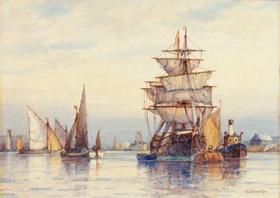 Auf der Themse von Frederick James Aldridge